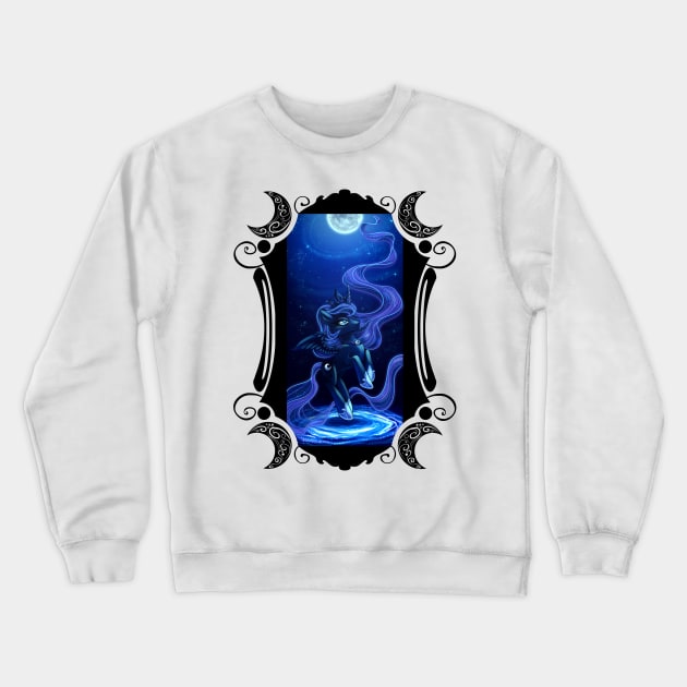 Moonlight Luna Crewneck Sweatshirt by JetBlackSteel